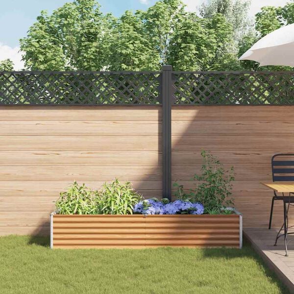 vidaXL Vyv&yacute;&scaron;en&yacute; z&aacute;hradn&yacute; z&aacute;hon 195 x 50 x 36 cm Pozinkovan&aacute; oceľ