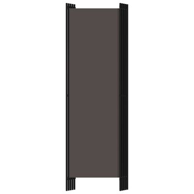 vidaXL 5-panelový paraván antracitový 250x180 cm