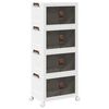 vidaXL stohovateľn&yacute; &uacute;ložn&yacute; box kolesami 4vrstvov&yacute; 28L 48x29,5x112,5 cm