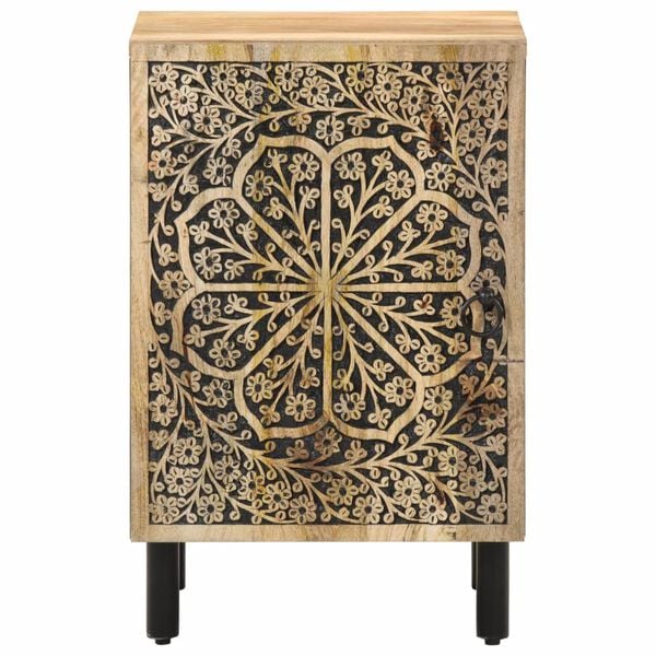 vidaXL Nočn&yacute; stol&iacute;k 38x33x58 cm mas&iacute;vne mangovn&iacute;kov&eacute; drevo