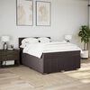 vidaXL Boxspring posteľ s matracom tmavohned&aacute; 140x200 cm l&aacute;tka
