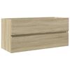 vidaXL Skrinka pod um&yacute;vadlo, dub sonoma 100x38,5x45cm kompozitn&eacute; drevo