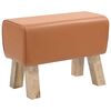 vidaXL lavička 60 x 30 x 45 cm Skutočn&aacute; koža Hned&aacute;