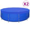 vidaXL Krycie plachty na baz&eacute;n 2 ks PE okr&uacute;hle 540 cm 90 g/m&sup2;