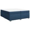 vidaXL Boxspring posteľ s matracom modr&aacute; 200x200 cm l&aacute;tka
