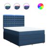 vidaXL Boxspring posteľ s matracom modr&yacute; 140x190 cm l&aacute;tka