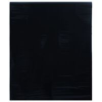 vidaXL Okenná fólia statická matná čierna 90x1000 cm PVC