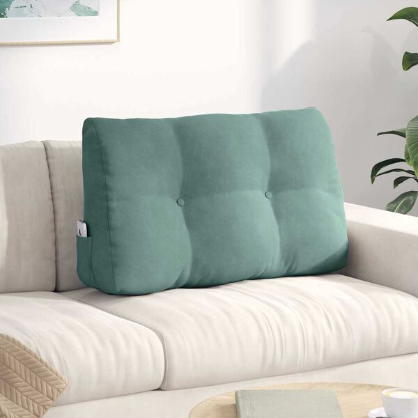 vidaXL Podu&scaron;ka na chrb&aacute;t Morsk&aacute; zelen&aacute; 80 x 24 x 50 cm Zamat