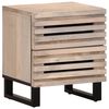 vidaXL Nočn&yacute; stol&iacute;k 40x34x46 cm mas&iacute;vne bielen&eacute; mangovn&iacute;kov&eacute; drevo