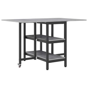 vidaXL Jed&aacute;lensk&yacute; st&ocirc;l 122 x 80 x 76,5 cm Kompozitn&eacute; drevo Siv&yacute; Sonoma