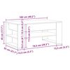 vidaXL Konferenčný stolík Staré drevo 102 x 55 x 45 cm