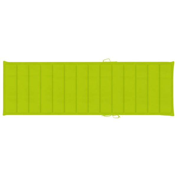 vidaXL Záhradné ležadlo so stolom a podložkou, impregnovaná borovica