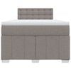 vidaXL Boxspring posteľ s matracom sivohned&aacute; 120x190 cm l&aacute;tka