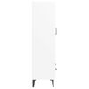 vidaXL Vysoká skrinka biela 70x31x115 cm spracované drevo