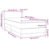 vidaXL Posteľný rám boxspring s matracom čierny 80x220 cm zamat