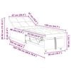 vidaXL Rozkladacia posteľ Sivohned&aacute; 194 x 67 x 82 cm Mikrovl&aacute;kno