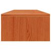 vidaXL Stojan na monitor voskovo-hnedý 100x27x15 cm masívna borovica