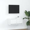 vidaXL TV skrinka, biela 60x31x25,5 cm, kompozitn&eacute; drevo