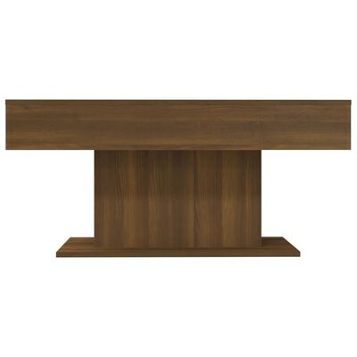 vidaXL Konferenčný stolík hnedý dub 96x50x45 cm spracované drevo