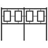 vidaXL Kovov&eacute; n&aacute;hradn&eacute; čelo postele čierne 120 cm