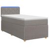 vidaXL Posteľ boxspring s matracom Sivohned&aacute; 80 x 200 cm L&aacute;tka