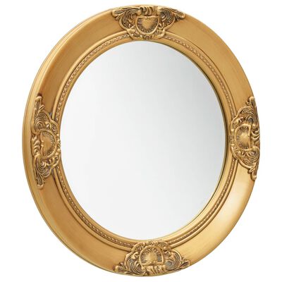 vidaXL Nástenné zrkadlo v barokovom štýle 50 cm zlaté