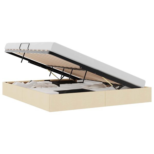 vidaXL &Uacute;ložn&aacute; posteľ s čelnou doskou Kr&eacute;mov&aacute; 160 x 200 cm l&aacute;tka