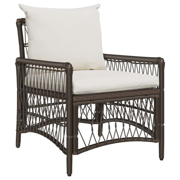 vidaXL Záhradná stolička Hnedá 60 x 70 x 78cm polyratan