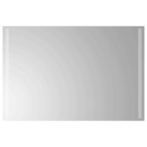 vidaXL Zrkadlo do k&uacute;peľne s LED Priehľadn&aacute; 90 x 60 cm tvrden&eacute; sklo