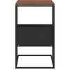 vidaXL Bočn&yacute; stol&iacute;k čierny 55x36x59,5 cm spracovan&eacute; drevo