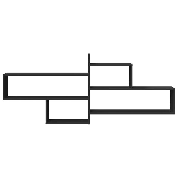 vidaXL N&aacute;stenn&aacute; polica čierna 167,5x18x68 cm kompozitn&eacute; drevo