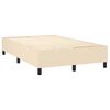 vidaXL Boxspring posteľ s matracom kr&eacute;mov&yacute; 120x200 cm l&aacute;tka