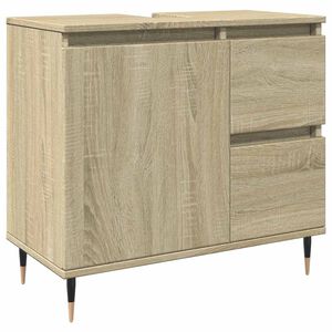 vidaXL Skrinka do k&uacute;peľne dub sonoma 65x33x60 cm kompozitn&eacute; drevo