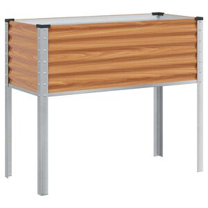 vidaXL Z&aacute;hradn&yacute; kvetin&aacute;č Svetlohned&aacute; 100 x 45 x 90 cm Pozinkovan&aacute; oceľ
