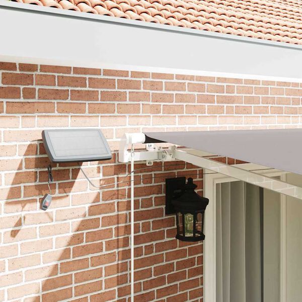 vidaXL Zatemniteľn&aacute; mark&iacute;za s Svetlosiv&aacute; 400 &times;350 cm l&aacute;tka