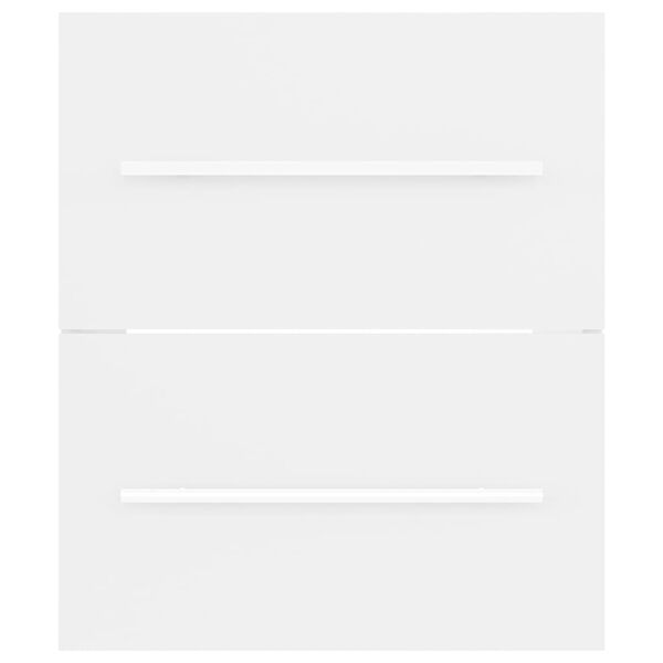 vidaXL Skrinka pod umývadlo, biela 41x38,5x48 cm, kompozitné drevo