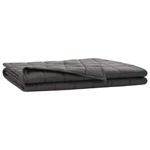 vidaXL Z&aacute;ťažov&aacute; deka Antracitov&aacute; 122 x 183 cm 9 kg 100% Bavlna 205T