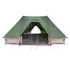 vidaXL Rodinný tipi stan so strechou Zelená 680 x 430 x 270 cm