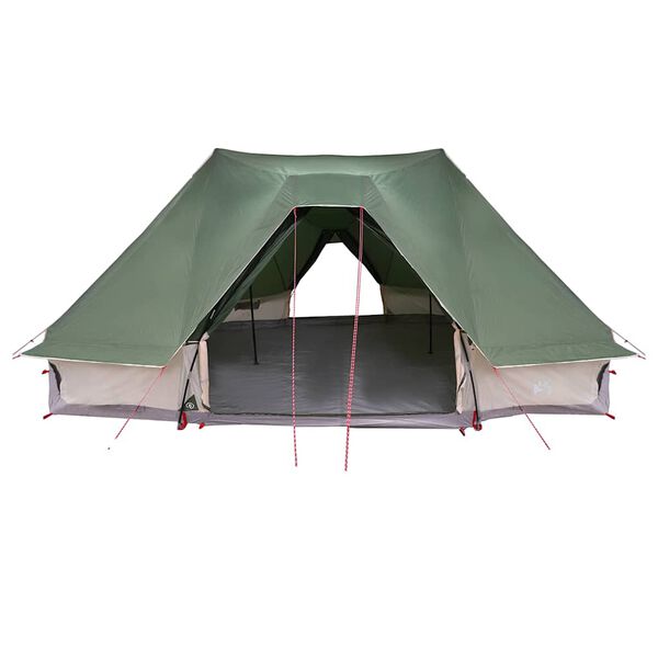 vidaXL Rodinný tipi stan so strechou Zelená 680 x 430 x 270 cm