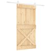 vidaXL Posuvn&eacute; dvere Pr&iacute;rodn&aacute; a biela 100 x 210 cm