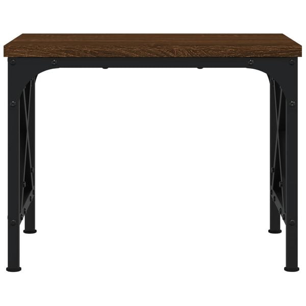 vidaXL Stojan na tlačiareň hnedý dub 40x30x31 cm kompozitné drevo