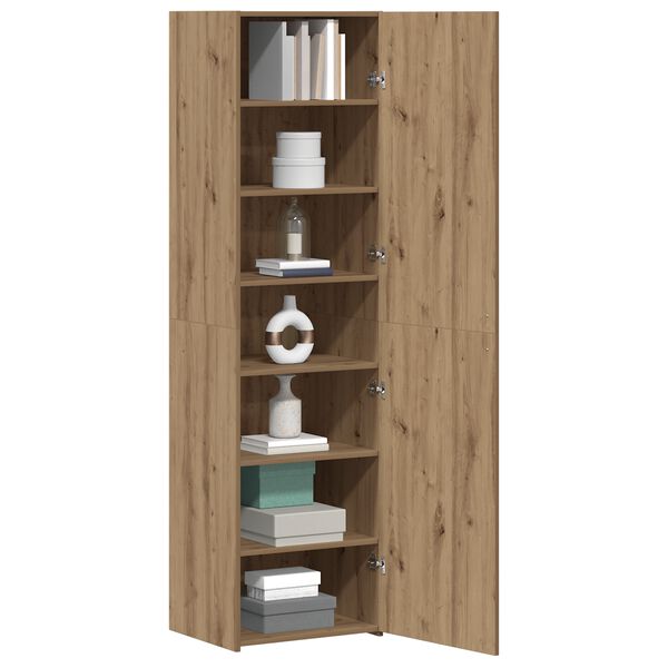 vidaXL Highboard 2 pcs Remeseln&yacute; dub 50 x 42,5 x 185 cm