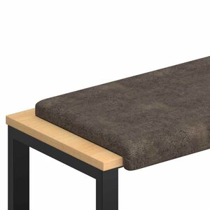 vidaXL Vank&uacute;&scaron; na lavičku Umel&yacute; semi&scaron;ov&yacute; materi&aacute;l Tmavosiv&aacute; Hĺbka 35 cm