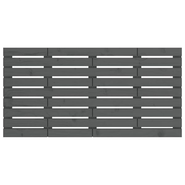 vidaXL N&aacute;stenn&eacute; čelo postele siv&eacute; 141x3x63 cm mas&iacute;vna borovica