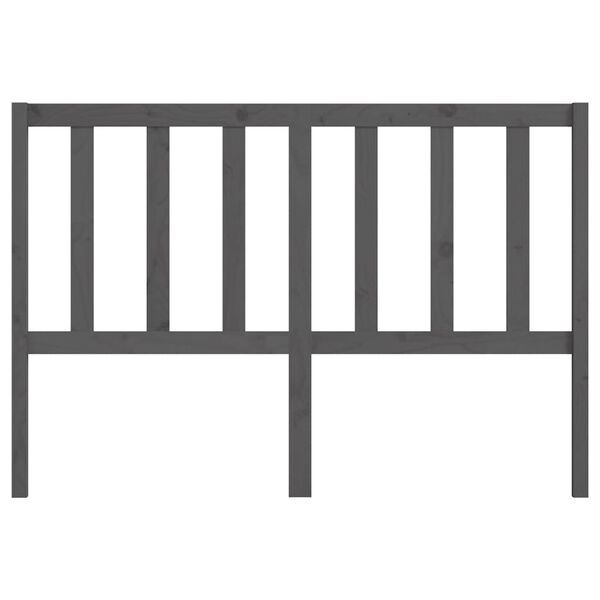 vidaXL Čelo postele siv&eacute; 141x4x100 cm mas&iacute;vna borovica