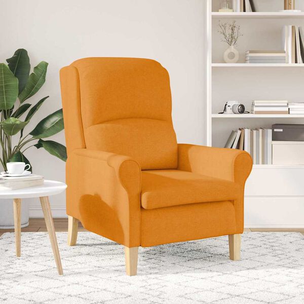 vidaXL kreslo Tmavožltá 76 x 94 x 102 cm látka