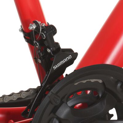 vidaXL Horský bicykel 21 rýchlostí, 26" koleso 36 cm, červený