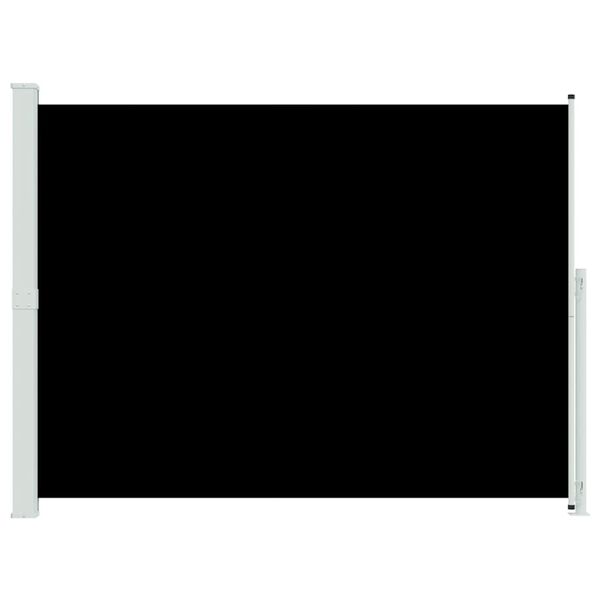vidaXL Zaťahovacia bočn&aacute; mark&iacute;za na terasu 220x300 cm, čierna