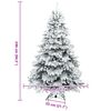 vidaXL Umel&yacute; vianočn&yacute; stromček so snehovou pokr&yacute;vkou Biela 240 cm