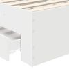 vidaXL R&aacute;m postele s čelnou doskou Biela 90 x 190 cm Kompozitn&eacute; drevo